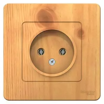 Розетка 1-м СП BLANCA 16А 250В без шторок без заземл. ясень SchE BLNRS000015