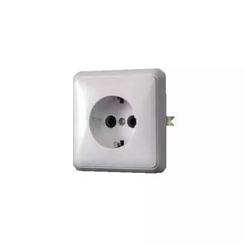 Розетка 1-м СП с заземл. бел. БЕЛТИЗ РС16-004 Молодечно