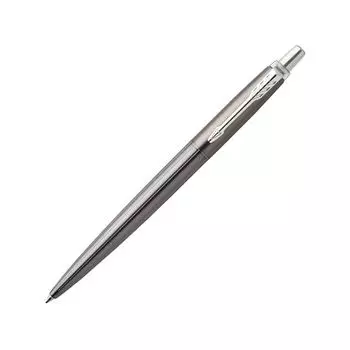 Ручка гелевая PARKER Jotter Premium Oxford Grey Pinstripe CT, корпус серебристый, детали из нержавеющей стали, черная, 2020645