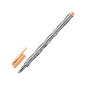 Ручка капиллярная STAEDTLER Triplus Fineliner, СВЕТЛО-ОРАНЖЕВАЯ, трехгранная, линия письма 0,3 мм, 334-43, (10 шт.)