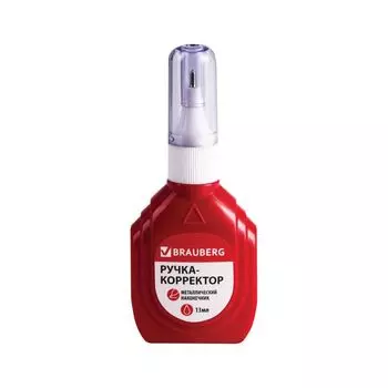 Ручка-корректор BRAUBERG, 13 мл, металлический наконечник, 226819, (12 шт.)