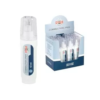 Ручка-корректор KOH-I-NOOR, 12 мл, металлический наконечник, 737462K, (12 шт.)