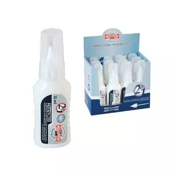 Ручка-корректор + корректирующая жидкость KOH-I-NOOR, 12 мл, 2 в 1: металлический наконечник + кисточка, 737519K, (12 шт.)