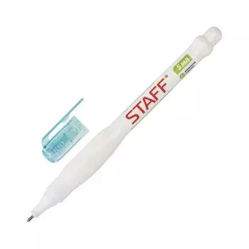 Ручка-корректор STAFF, 5 мл, металлический наконечник, круглый корпус, 227567, (24 шт.)