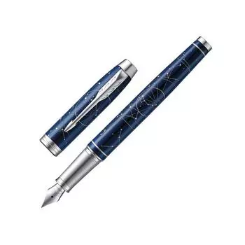 Ручка перьевая Parker IM Premium SE F325 (2074147) Midnight astral F сталь нержавеющая подар.кор.