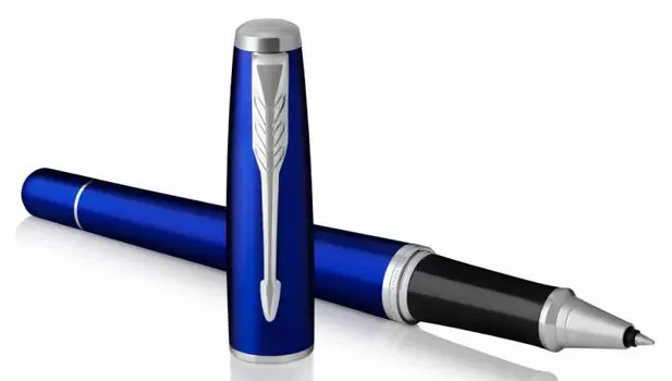 Ручка роллер Parker Urban Core T309 (1931589) Nightsky Blue CT F черные чернила подар.кор.