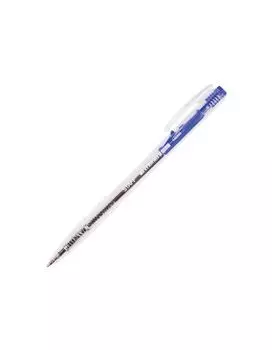 Ручка шариковая автоматическая STAFF, СИНЯЯ, корпус прозрачный, узел 0,7 мм, линия письма 0,35 мм, BPR245, (50 шт.)