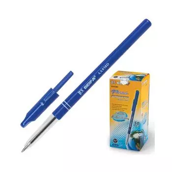 Ручка шариковая BEIFA (Бэйфа), СИНЯЯ, корпус синий, узел 0,7 мм, линия письма 0,5 мм, AA938D-BL, (100 шт.)