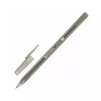Ручка шариковая BRAUBERG "i-STICK", ЧЕРНАЯ, пишущий узел 0,7 мм, линия письма 0,35 мм, 143443 (100 шт.)