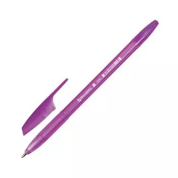 Ручка шариковая BRAUBERG X-333 VIOLET, ФИОЛЕТОВАЯ, корпус тонированный фиолетовый, узел 0,7 мм, линия письма 0,35 мм, BP158, (100 шт.)