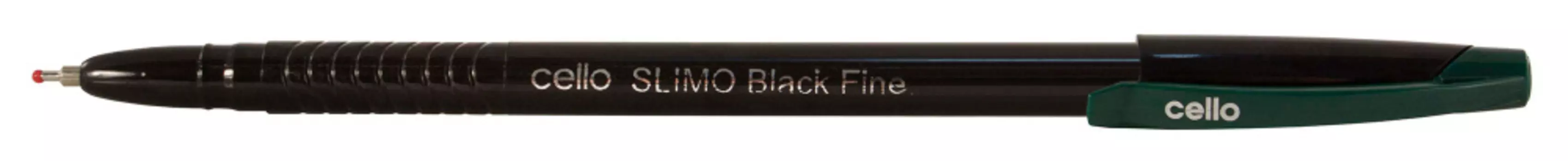 Ручка шариковая Cello Slimo зеленая, корпус черный/зеленый (50 шт. в уп-ке)