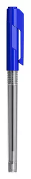 Ручка шариковая Deli Arrow EQ00930 синяя, корпус прозрачный/синий (12 шт. в уп-ке)