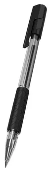 Ручка шариковая Deli Arrow EQ01720 черная, корпус прозрачный/черный (12 шт. в уп-ке)
