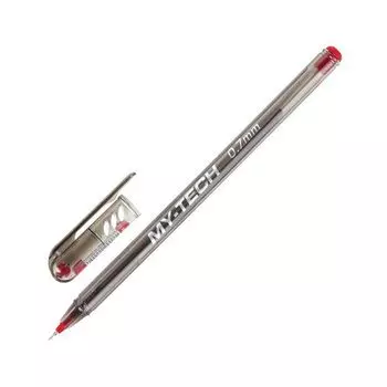 Ручка шариковая масляная PENSAN My-Tech, КРАСНАЯ, игольчатый узел 0,7мм, линия 0,35мм, 2240/25 (25 шт.)