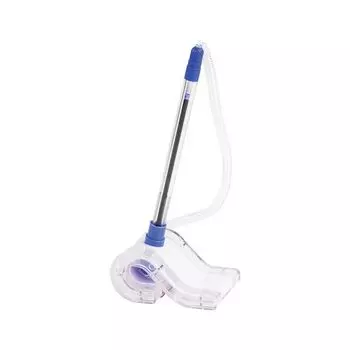 Ручка шариковая настольная масляная BRAUBERG Стенд-Пен №2, СИНЯЯ, корпус прозрачный/синий, линия письма 0,7 мм, 141888, (12 шт.)