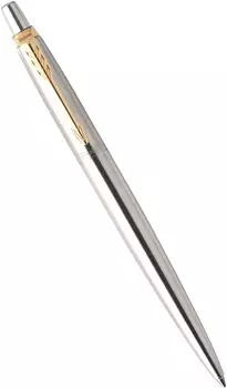 Ручка шариковая Parker Jotter Core K691 (1953182) Stainless Steel GT M синие чернила подар.кор.