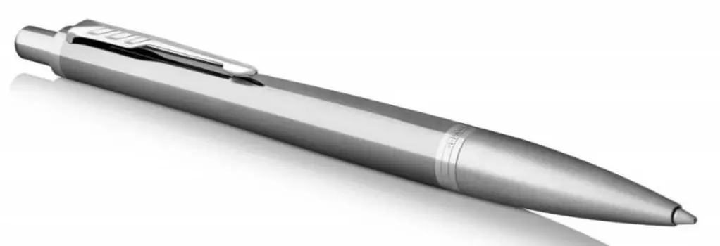 Ручка шариковая Parker Urban Premium K313 (1931578) Silvered Powder CT M синие чернила подар.кор.