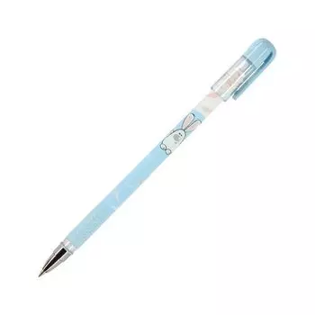 Ручка шариковая с грипом BRUNO VISCONTI "MagicWrite", СИНЯЯ, "Зайка", узел 0,5 мм, линия письма 0,3 мм, 20-0240/01 (24 шт.)