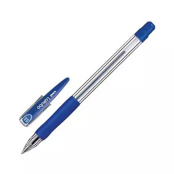 Ручка шариковая с грипом UNI (Япония) Lakubo, СИНЯЯ, узел 0,5 мм, линия письма 0,25 мм, SG-100(05) BLUE, (12 шт.)