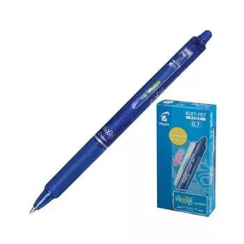 Ручка стираемая гелевая автоматическая PILOT Frixion Clicker, СИНЯЯ, узел 0,7 мм, линия письма 0,35 мм, BLRT-FR-7
