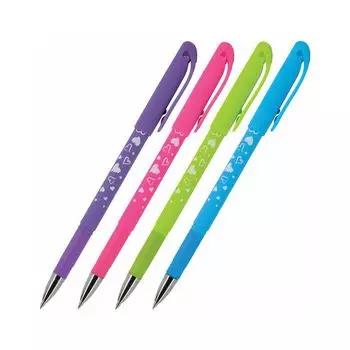 Ручка стираемая гелевая BRUNO VISCONTI "Сердечки", СИНЯЯ, узел 0,5 мм, линия письма 0,3 мм, 20-0200 (24 шт.)