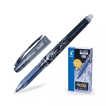 Ручка стираемая гелевая PILOT Frixion Point, ЧЕРНАЯ, игольчатый узел 0,5 мм, линия письма 0,25 мм