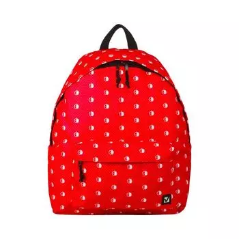 Рюкзак BRAUBERG универсальный, сити-формат, красный, "Яблоки", 23 литра, 43х34х15 см, 226412