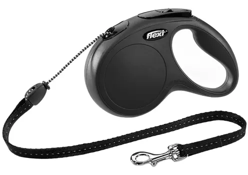 Рулетка для собак FLEXI "NEW COMFORT" M трос 8 м 20 кг черный