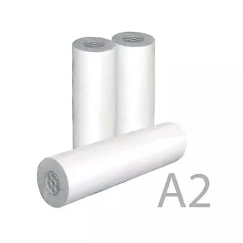 Рулон для плоттера, 420 мм х 175 м х втулка 76 мм, 80 г/м2, белизна CIE 162%, диаметр 170 мм, STARLESS, 420x76x175 0350