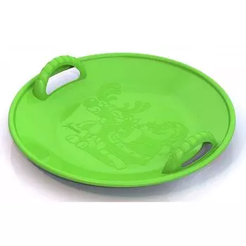 Салазки большие салатовые 58 см