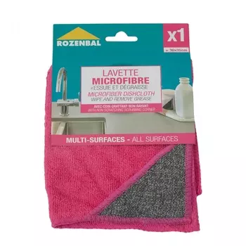 Салфетка из микрофибры универсальная с абразивным уголком 30х35см ROZENBAL