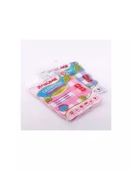 Салфетки универсальные, 30х38см, КОМПЛЕКТ 5шт, 75г/м2, ПЕРФОРАЦИЯ, вискоза (спанлейс), ЛАЙМА, К4123, 23шт/партия