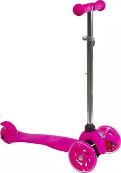 Самокат детский Atemi Baby Road , AKC01C, светодиоды, РОЗОВЫЙ