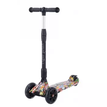 Самокат Tech Team Tiger Print 2021 желтый