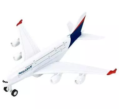 Самолет металлический инерционный,свет,звук 857787-R