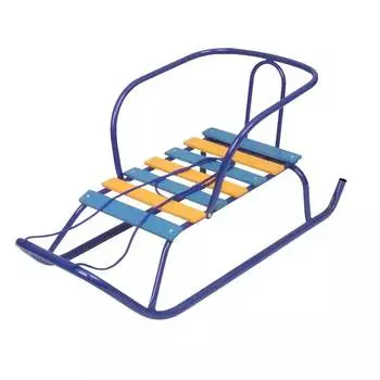 Санки детские "Ветерок 1" без ручки (круг. полозья), в ассортименте