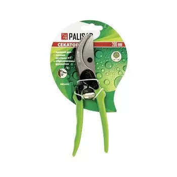 Секатор, металлические обрезиненные ручки, длина 200 мм, PALISAD, 605495