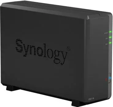 Сетевое хранилище Synology 1BAY NO HDD DS118