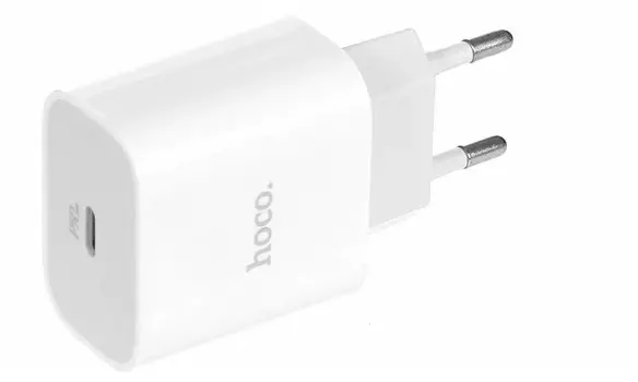 Сетевое зарядное устройство Hoco RC7, 1USB, PD20W, белый