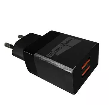 Сетевое зарядное устройство More choice NC24 Black 2USB 2.1A