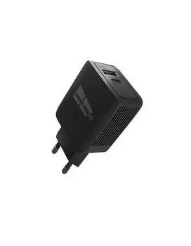 Сетевое зарядное устройство More choice Smart 2USB 3.0A PD 20W+QC3.0 NC71S (Black)