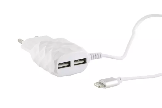 Сетевое зарядное устройство Redline NC-2.1AC 2.1A для Apple белый (УТ000013629)