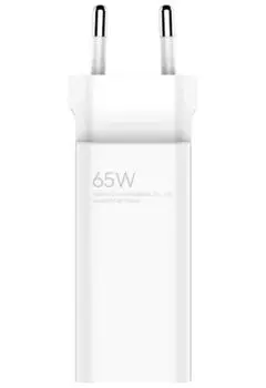 Сетевое зарядное устройство Xiaomi 65W GaN Charger USB + Type-C (BHR5515GL) белое