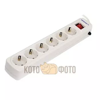 Сетевой фильтр Ippon BK112 1.8м (6 розеток) белый