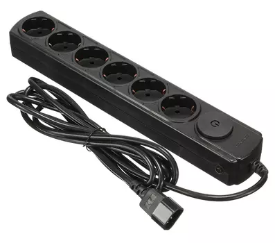 Сетевой фильтр Ippon BK132 3м (6 розеток) черный