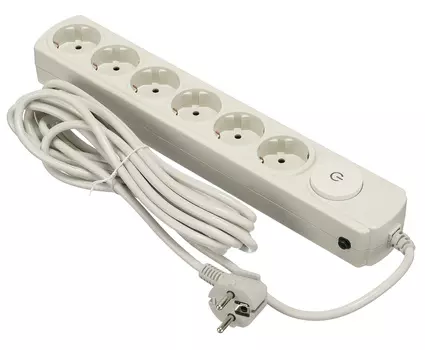 Сетевой фильтр Ippon BK252-16 5м (6 розеток) белый