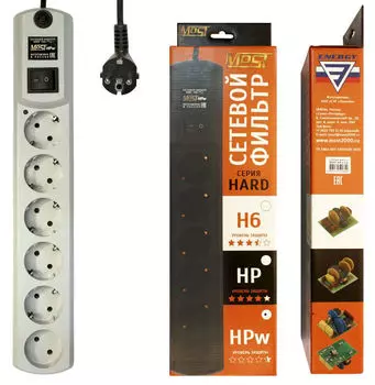 Сетевой фильтр Most HPw 5м (6 розеток) белый