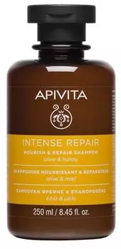 Шампунь APIVITA Питательный и восстанавливающий с оливой и медом, флакон 250 мл