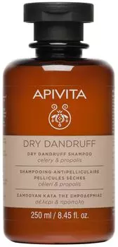 Шампунь APIVITA против перхоти для сухих волос с сельдереем и прополисом, флакон, 250 мл