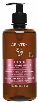 Шампунь APIVITA тонизирующий против выпадения волос для женщин, флакон, 500 мл